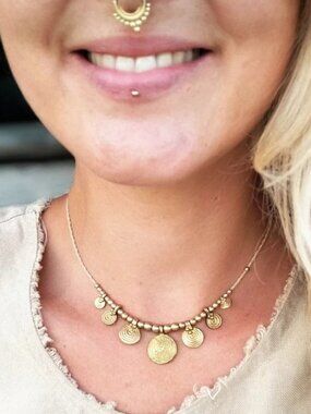 ⇻TRIBAL EVERYDAY COIN NECKLACE⇺